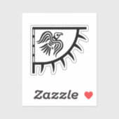 Raven Viking Banner Sticker (Vel)