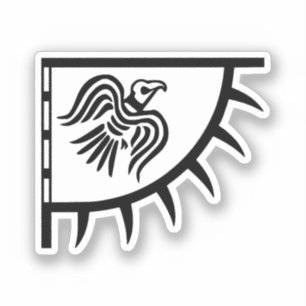 Raven Viking Banner Sticker