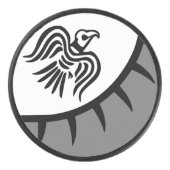 Raven Viking-vaandel Hockey Puck (Voorkant)