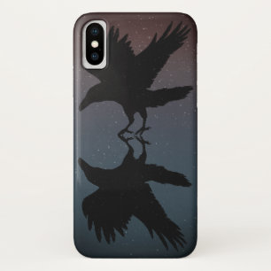 Raven Vogels Nacht Sterrenhemel Grunge Case-Mate iPhone Case