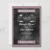 Raven Vogels Tot de Dood Ons Scheidt Zwart Paars  Kaart (Voorkant)