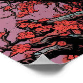 Raven Wall Poster, kunstillustratie Poster (Hoek)