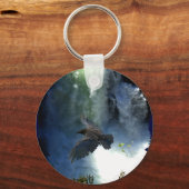 RAVEN & WATER HERFST Natuur Giften Sleutelhanger (Voorkant)