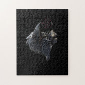 Raven Wiccan Pentakel Gotische Puzzel (Verticaal)