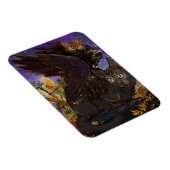 Raven Winged Autumn Magic Cat Magneet (Rechterzijde)