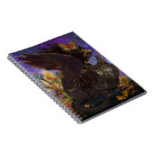 Raven Winged Autumn Magic Cat Notitieboek (Rechterzijde)