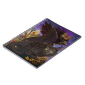 Raven Winged Autumn Magic Cat Notitieboek (Linkerzijde)