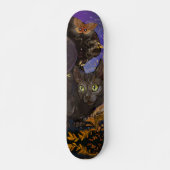 Raven Winged Autumn Magic Cat Persoonlijk Skateboard (Voorkant)