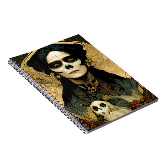 Raven Witch 2 Fantasy Horror Gothic Gothic Notitieboek (Rechterzijde)