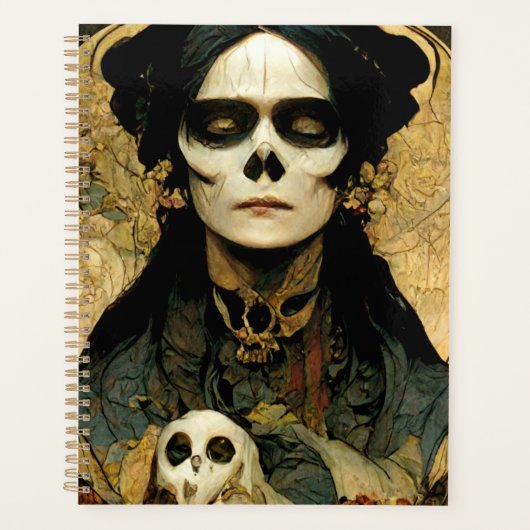 Raven Witch 2 Fantasy Horror Gothic Gothic Planner (Voorkant)