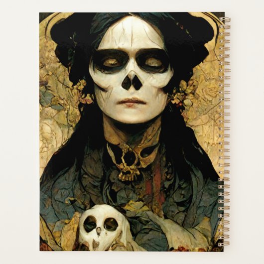 Raven Witch 2 Fantasy Horror Gothic Gothic Planner (Achterkant)