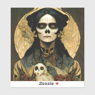 Raven Witch 2 Fantasy Horror Gothic Gothic Sticker