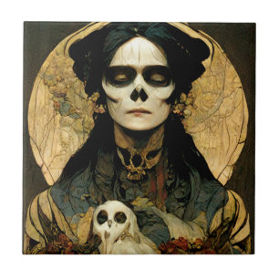 Raven Witch 2 Fantasy Horror Gothic Gothic Tegeltje