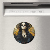Raven Witch 3 Fantasy Horror Gothic Gothic Magneet (Insitu (Vaatwasser))