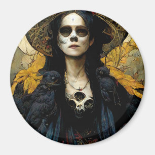 Raven Witch 3 Fantasy Horror Gothic Gothic Magneet