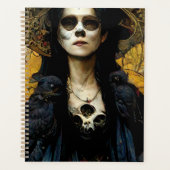 Raven Witch 3 Fantasy Horror Gothic Gothic Planner (Voorkant)