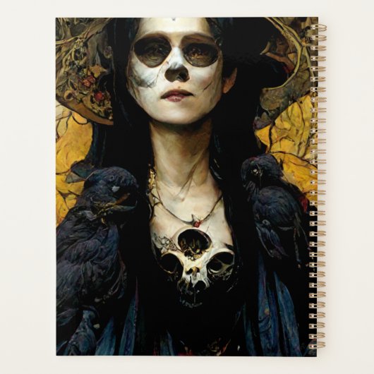 Raven Witch 3 Fantasy Horror Gothic Gothic Planner (Achterkant)