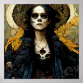 Raven Witch 3 Fantasy Horror Gothic Gothic Poster (Voorkant)