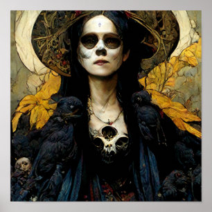 Raven Witch 3 Fantasy Horror Gothic Gothic Poster