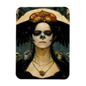 Raven Witch 4 Fantasy Horror Gothic Gothic Magneet (Verticaal)