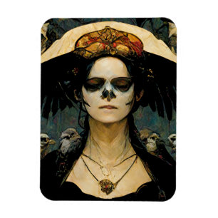 Raven Witch 4 Fantasy Horror Gothic Gothic Magneet