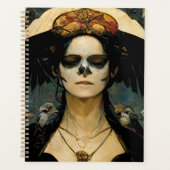 Raven Witch 4 Fantasy Horror Gothic Gothic Planner (Voorkant)