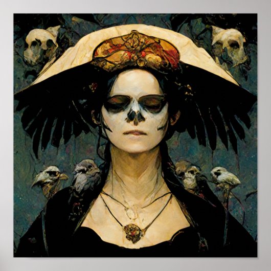 Raven Witch 4 Fantasy Horror Gothic Gothic Poster (Voorkant)
