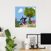 Raven Witch Faery Print (Thuiskantoor)