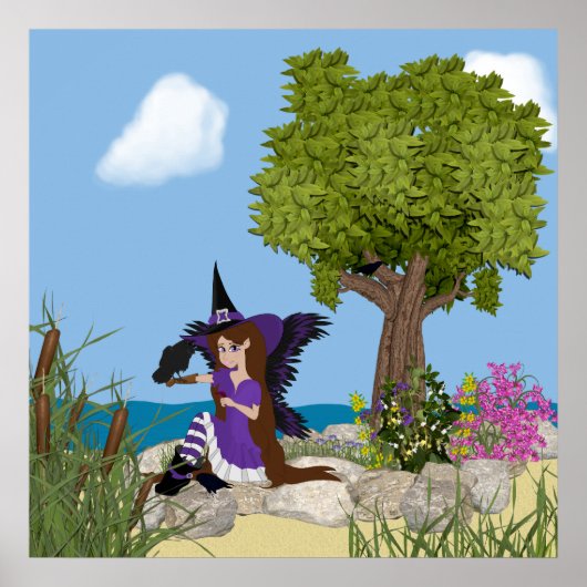Raven Witch Faery Print (Voorkant)