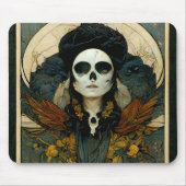 Raven Witch Fantasy Horror Gothic Gothic Muismat (Voorkant)