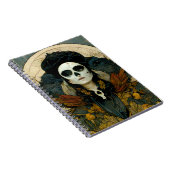 Raven Witch Fantasy Horror Gothic Gothic Notitieboek (Rechterzijde)