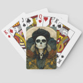 Raven Witch Fantasy Horror Gothic Gothic Pokerkaarten (Achterkant)