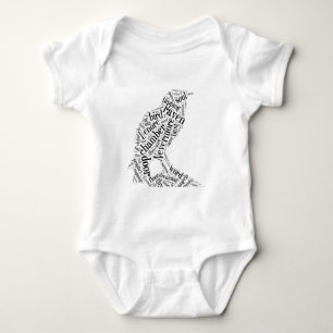 Raven Word Cloud Romper