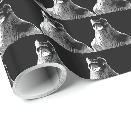 Raven Wrapping Paper Birds Wildlife Raven Paper Cadeaupapier (Rol Hoek)