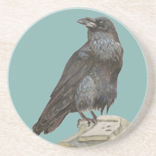 Raven Zandsteen Onderzetter (Voorkant)