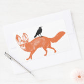 Raven zit op Fox Stickers (Envelop)