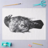 Raven zwart-wit decoupage tissuepapier (Craft)