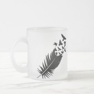 Raven, Zwarte Veer Matglas Koffiemok