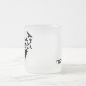 Raven, Zwarte Veer Matglas Koffiemok (Center)