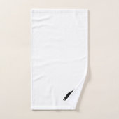 Raven Zwarte Vogel Halloween Schilderij Badhanddoe Bad Handdoek (Handdoek)