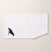 Raven Zwarte Vogel Halloween Schilderij Badhanddoe Bad Handdoek (Handdoek)