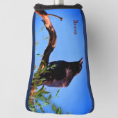Raven Zwarte Vogel Putter Golfheadcover (Draai 90)