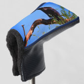 Raven Zwarte Vogel Putter Golfheadcover (3/4 voorkant)