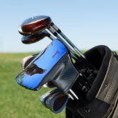 Raven Zwarte Vogel Putter Golfheadcover (Insitu)