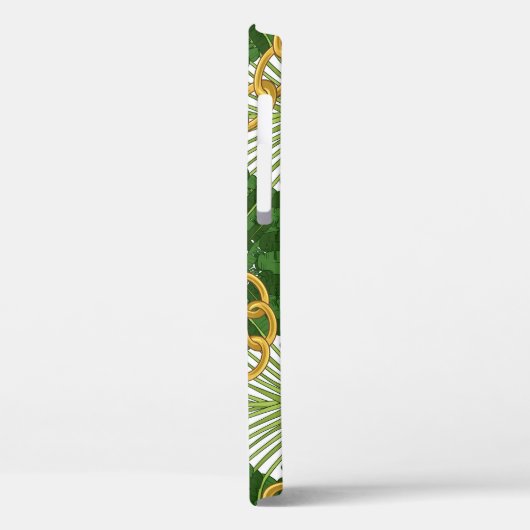 Ravenala & gouden kettingen: elegantie Case-Mate iPhone case (Achterkant / Links)
