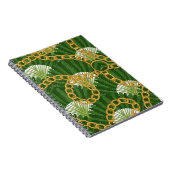 Ravenala & gouden kettingen: elegantie notitieboek (Rechterzijde)