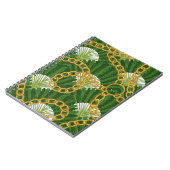 Ravenala & gouden kettingen: elegantie notitieboek (Linkerzijde)