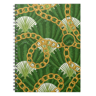 Ravenala & gouden kettingen:  elegantie notitieboek