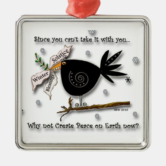 RavenBlessings Metalen Ornament (Voorkant)