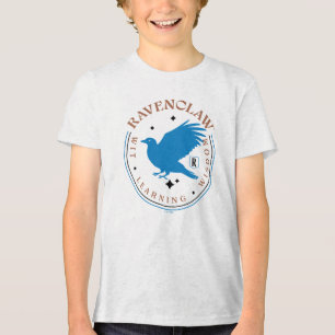 RAVENCLAW™ Blauwe Adelaar Huis Trots Badge Tri-Blend Shirt